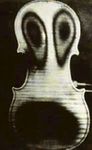 小提琴的全息振动模式图